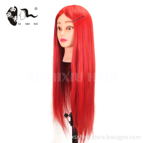 synthetic practice mannequin training head for barber